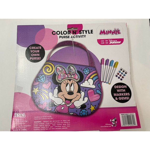 NIB- Minnie Mouse Color and Style Purse Activity - Picture 2 of 2